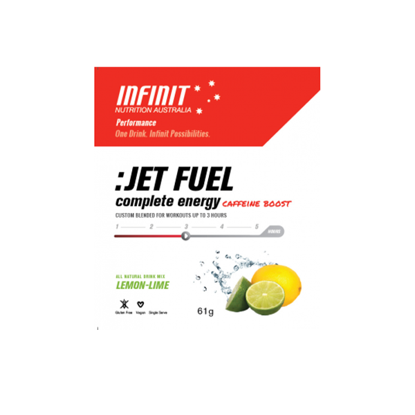 INFINIT NUTRITION Jet Fuel Lemon Lime with Caffeine - Single Serve 61g