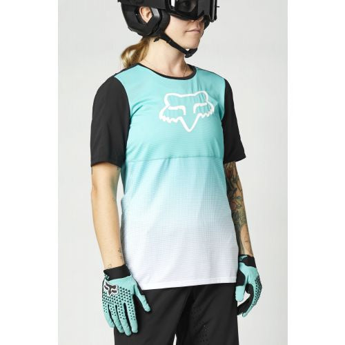 Fox Flexair SS Womans Jersey - Teal